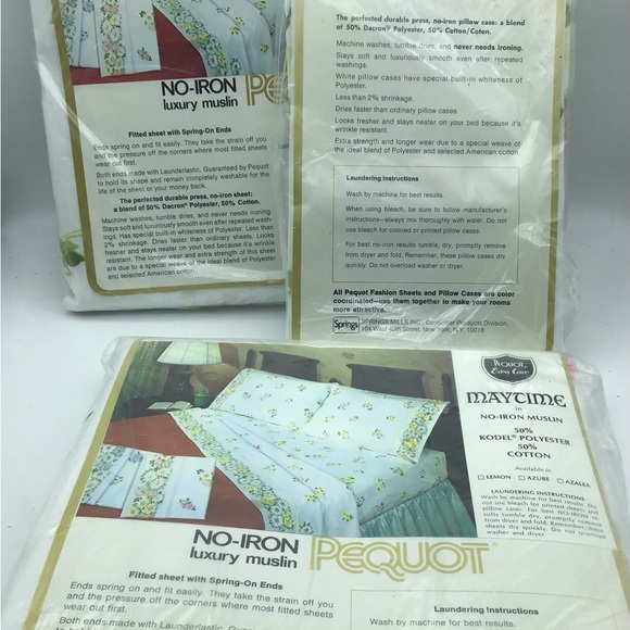 Vintage Pequot Twin sized sheets - Picture 5 of 5